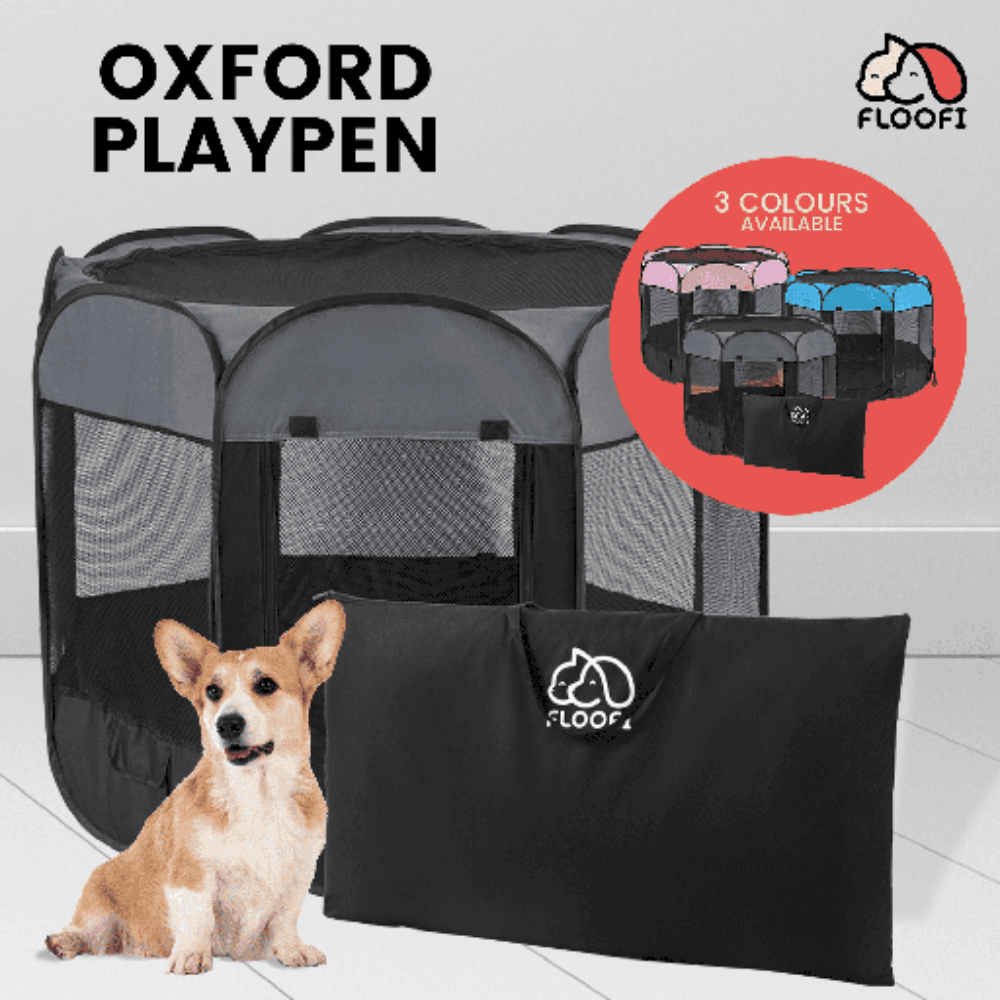 Oxford Playpen 120cm Grey Dog Cares Fast shipping On sale