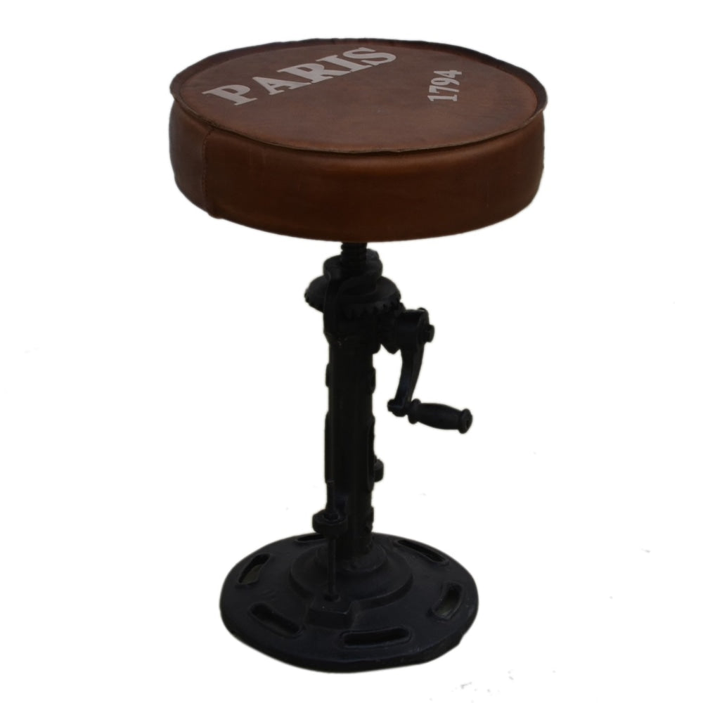 Parisian Industrial Rustic Wind - up Cast Iron Kitchen Bar Stool 38 - 72cm Fast shipping On sale