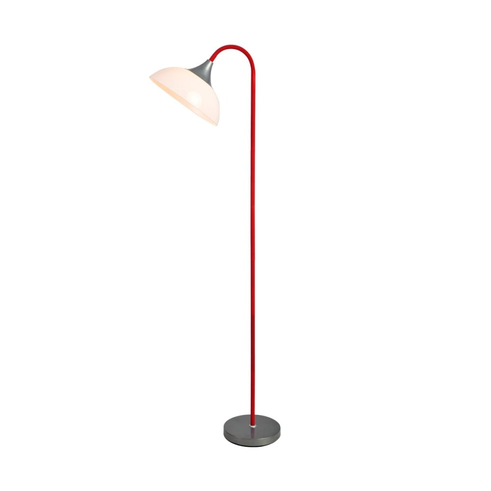 Park Modern Elegant Free Standing Reading Light Floor Lamp - Red Fast shipping On sale