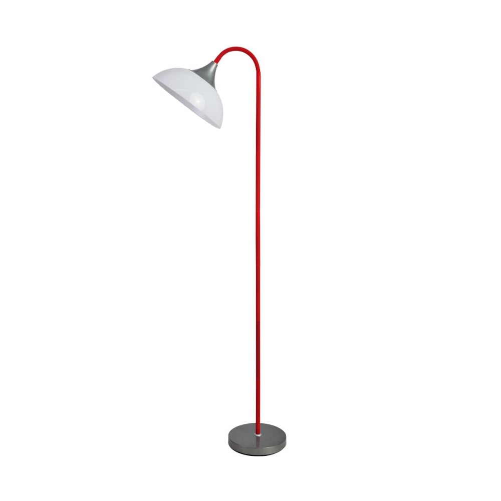 Park Modern Elegant Free Standing Reading Light Floor Lamp - Red Fast shipping On sale