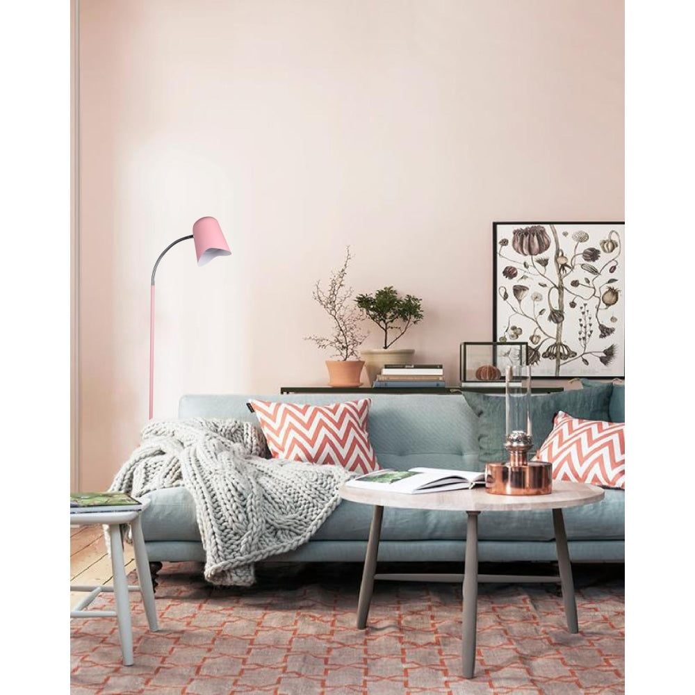 PASTEL Floor Lamp ES Matte Pink Ellipse H1545mm Adjustable with Wave Edge Fast shipping On sale