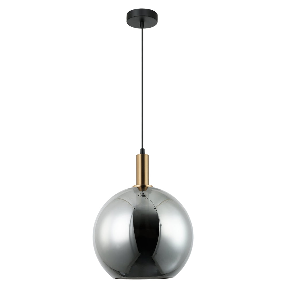 PATERA Pendant Lamp Light Interior ES 40W Black Smoke Wine Glass with Bronze Highlight Fast shipping On sale