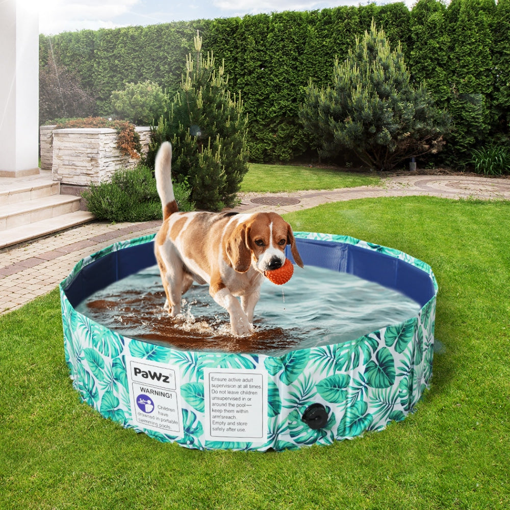 PaWz 100cm Pet Dog Swimming Pool Cat Portable BathTub Kid Shower Washing Folding Cares Fast shipping On sale