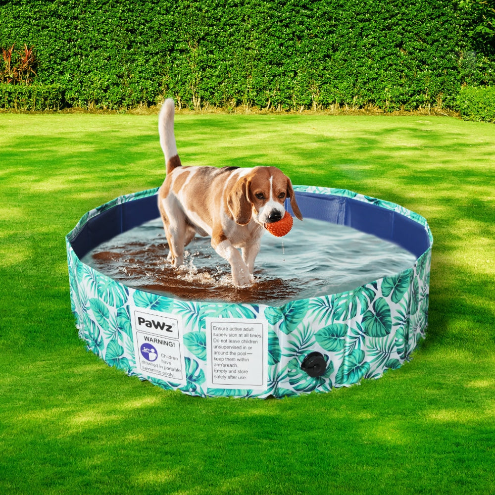 PaWz 100cm Pet Dog Swimming Pool Cat Portable BathTub Kid Shower Washing Folding Cares Fast shipping On sale