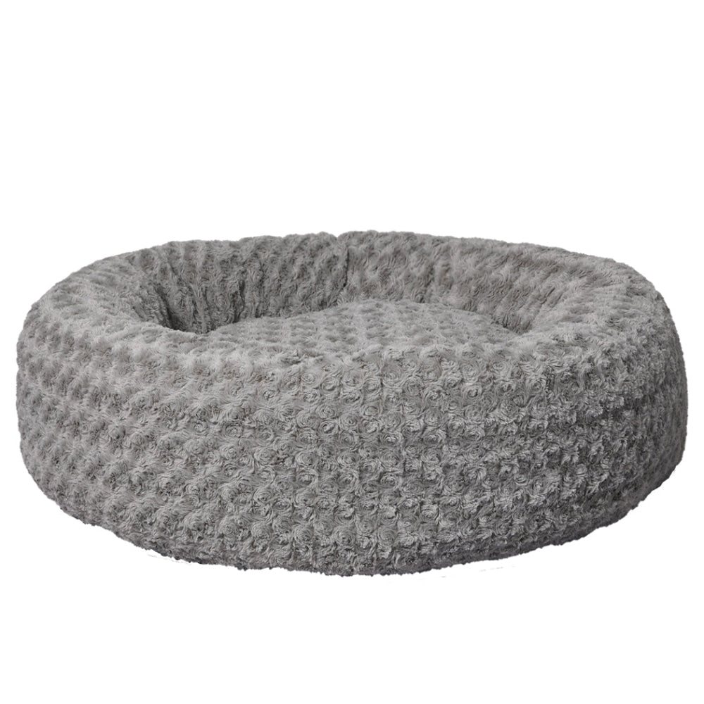 PaWz Calming Dog Bed Warm Soft Plush Sofa Pet Cat Cave Washable Portable Grey L Cares Fast shipping On sale