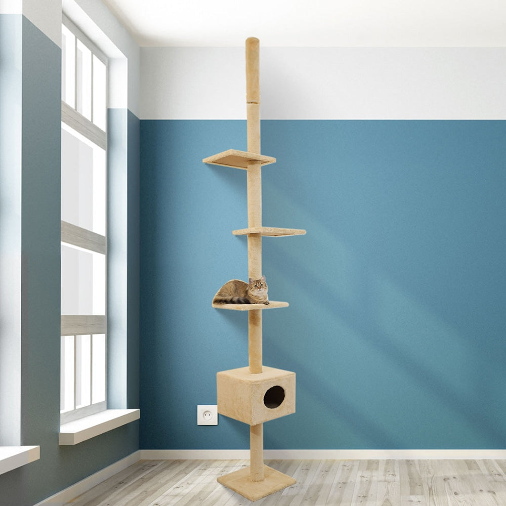 PaWz Cat Scratching Post Tree Cubby House Condo Furniture Scratcher 248-288 High Cares Fast shipping On sale