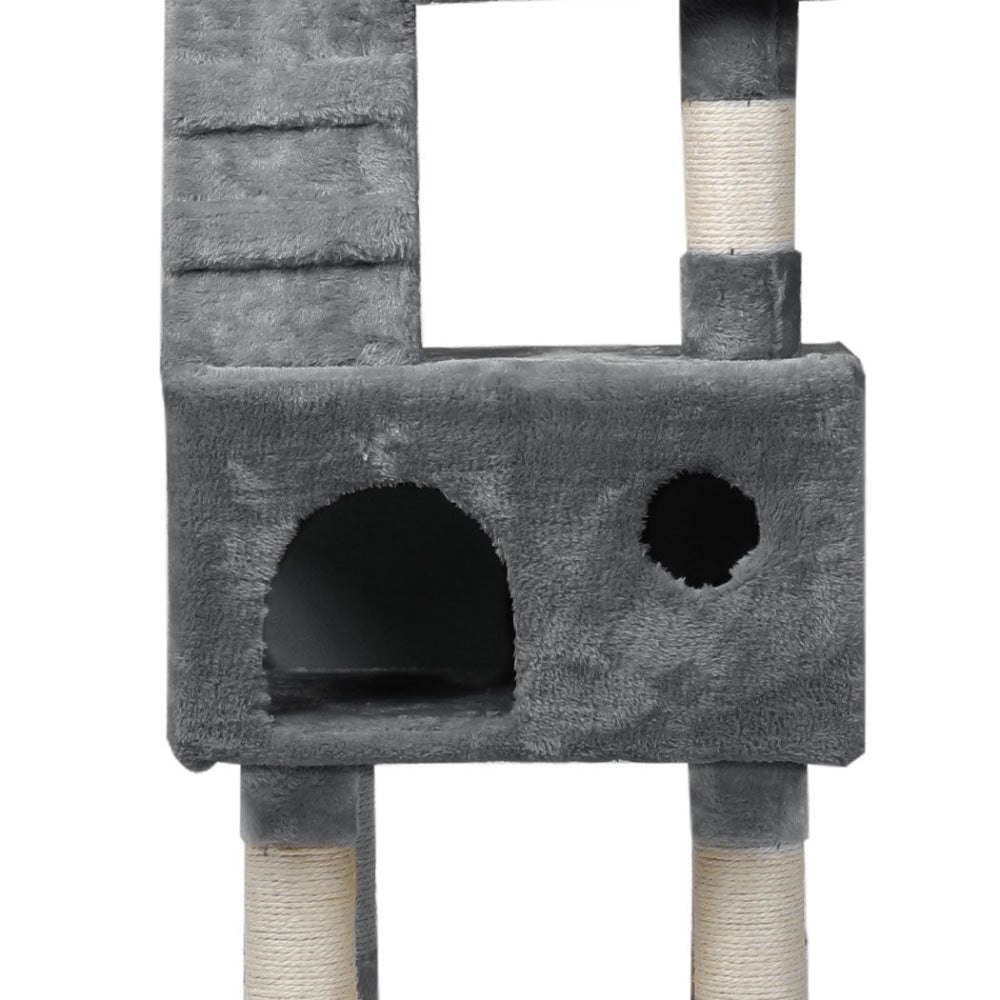 PaWz Cat Trees Scratching Post Scratcher For Large Cats Tower House Grey 140cm Cares Fast shipping On sale