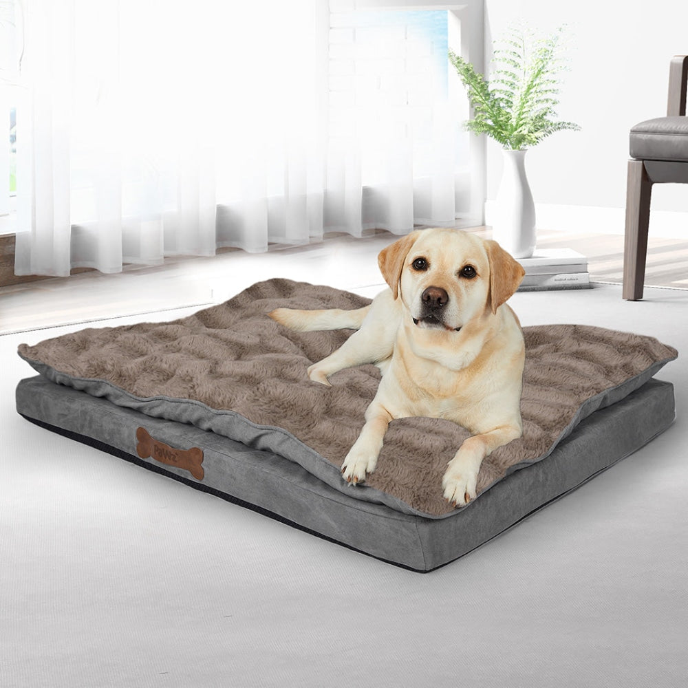 PaWz Dog Calming Bed Pet Cat Removable Cover Washable Orthopedic Memory Foam L Cares Fast shipping On sale