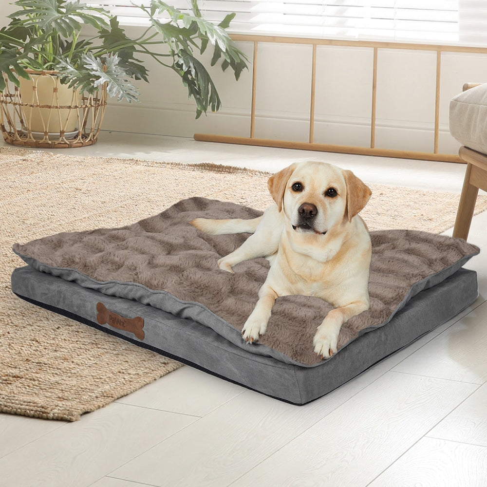 PaWz Dog Calming Bed Pet Cat Removable Cover Washable Orthopedic Memory Foam L Cares Fast shipping On sale