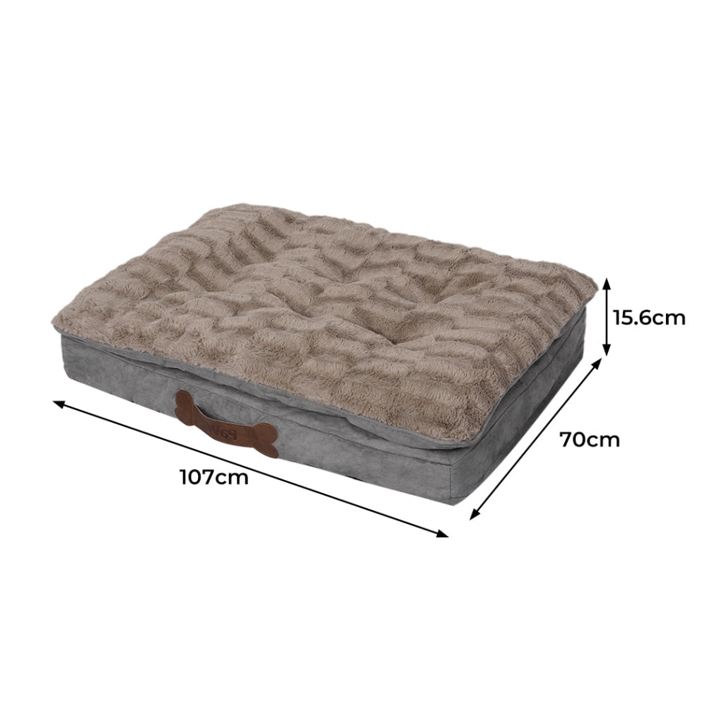 PaWz Dog Calming Bed Pet Cat Removable Cover Washable Orthopedic Memory Foam L Cares Fast shipping On sale