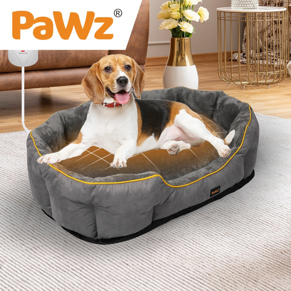 PaWz Electric Pet Heater Bed Heated Mat Cat Dog Heat Blanket Removable Cover L Cares Fast shipping On sale