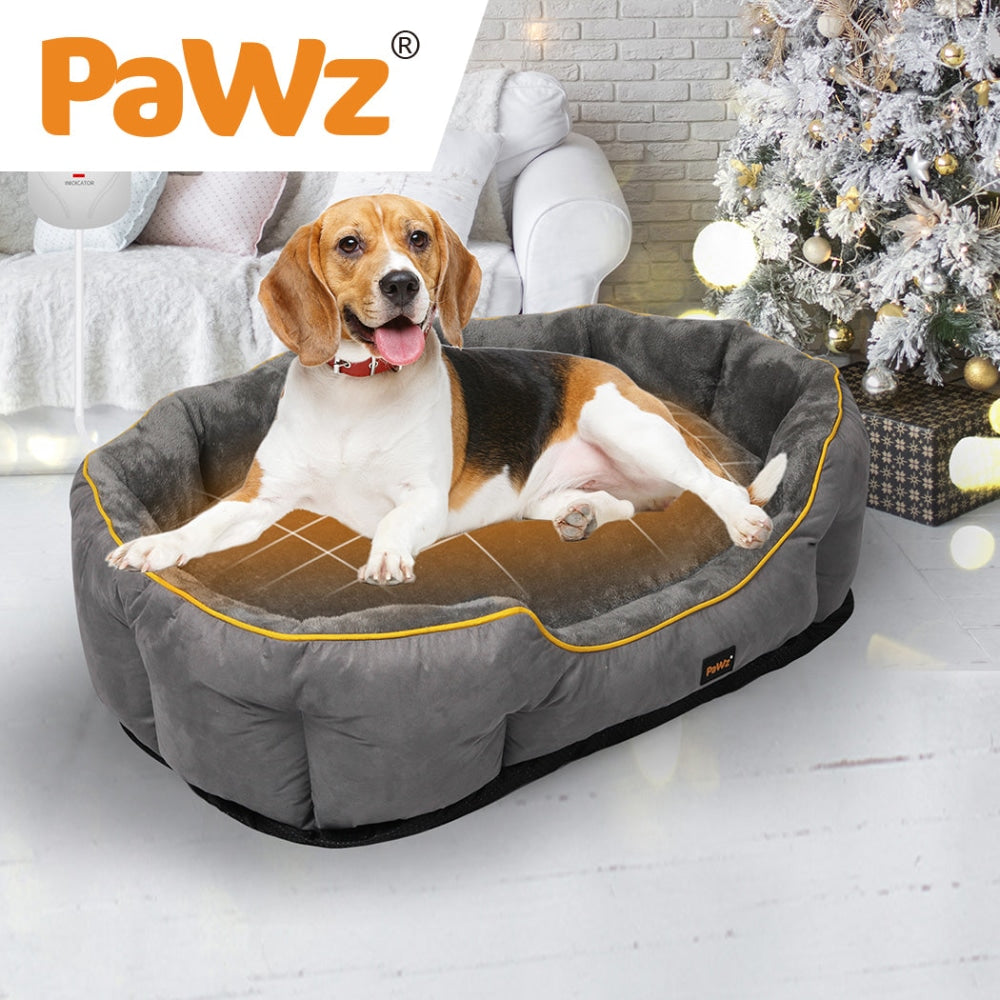 PaWz Electric Pet Heater Bed Heated Mat Cat Dog Heat Blanket Removable Cover L Cares Fast shipping On sale