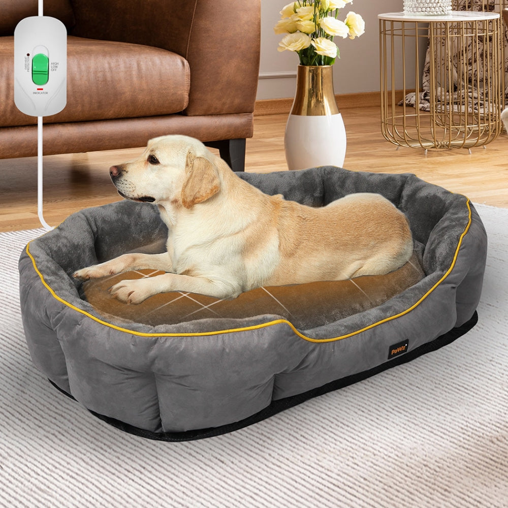 PaWz Electric Pet Heater Bed Heated Mat Cat Dog Heat Blanket Removable Cover XL Cares Fast shipping On sale