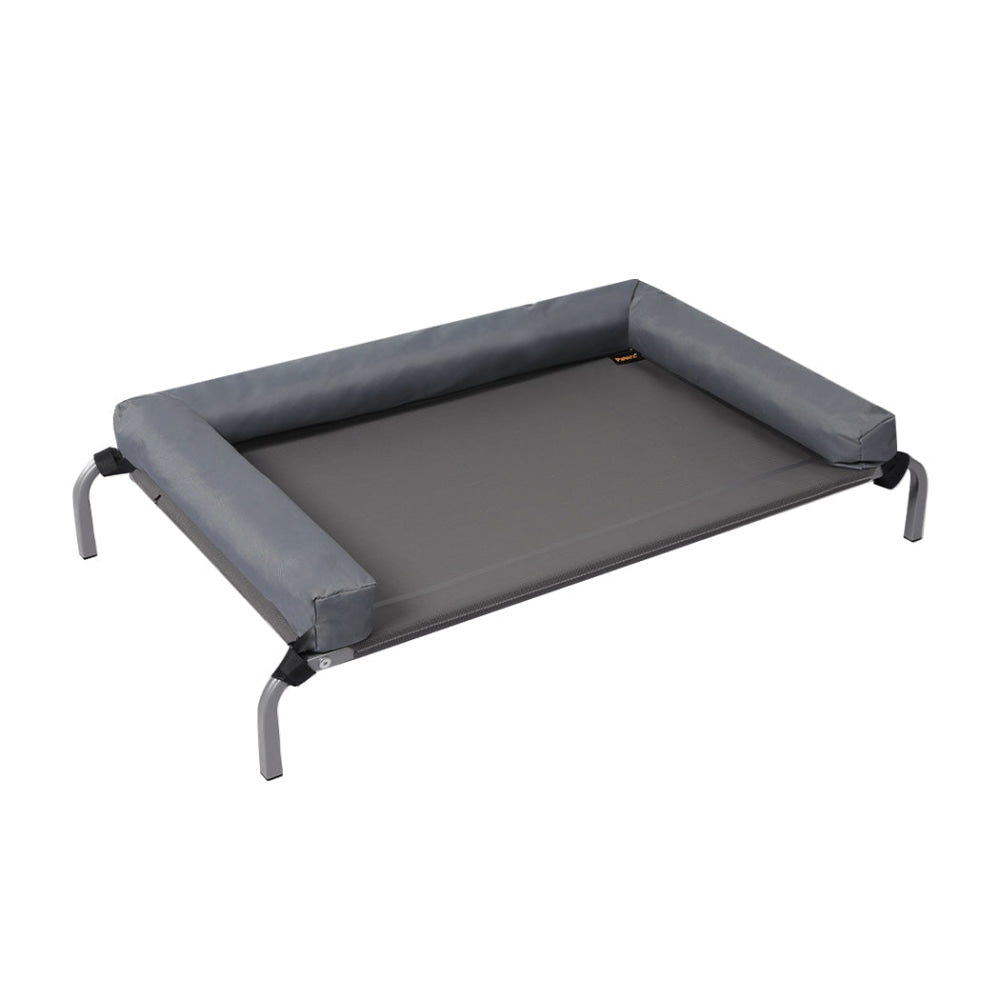 PaWz Elevated Pet Bed Dog Puppy Cat Trampoline Hammock Raised Heavy Duty Grey M Cares Fast shipping On sale
