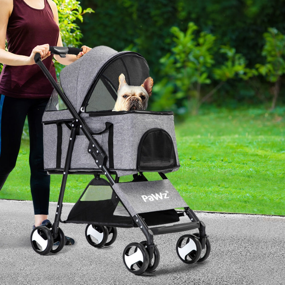 PaWz Large Pet Stroller Dog Cat Travel Carrier Pram Foldable Pushchair Outdoor Cares Fast shipping On sale