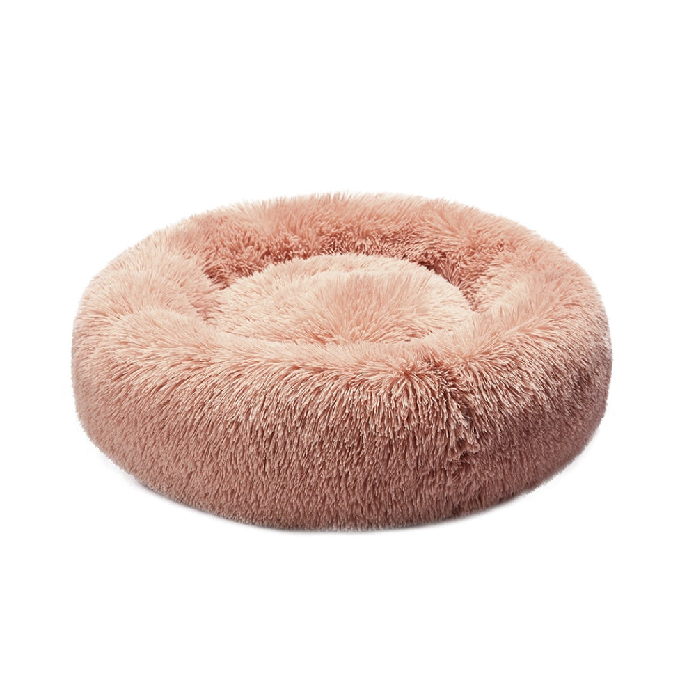 PaWz Pet Bed Cat Dog Donut Nest Calming Kennel Cave Deep Sleeping Pink XXXL Cares Fast shipping On sale