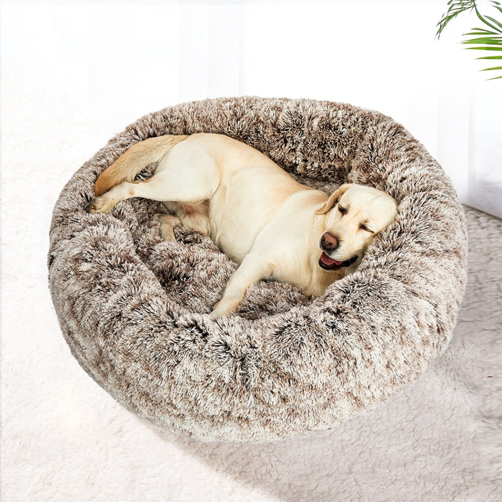 PaWz Pet Beds Dog Cat Soft Warm Kennel Round Calming Nest Cave AU Coffee XXL Cares Fast shipping On sale