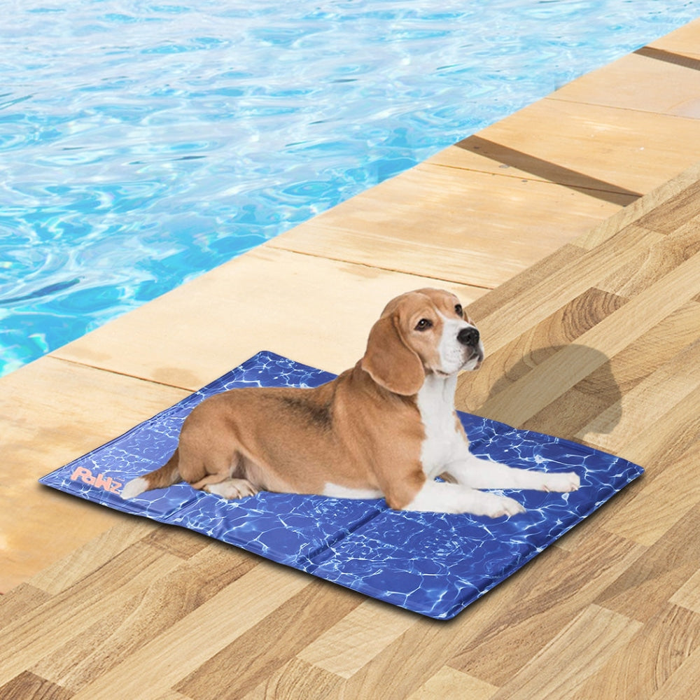 PaWz Pet Cooling Mat Gel Mats Bed Cool Pad Puppy Cat Non-Toxic Beds Summer M Cares Fast shipping On sale