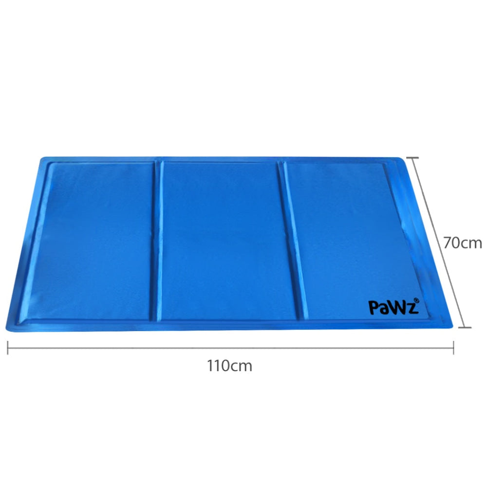 PaWz Pet Cooling Mat Gel Mats Bed Cool Pad Puppy Cat Non-Toxic Summer 110x70cm Cares Fast shipping On sale