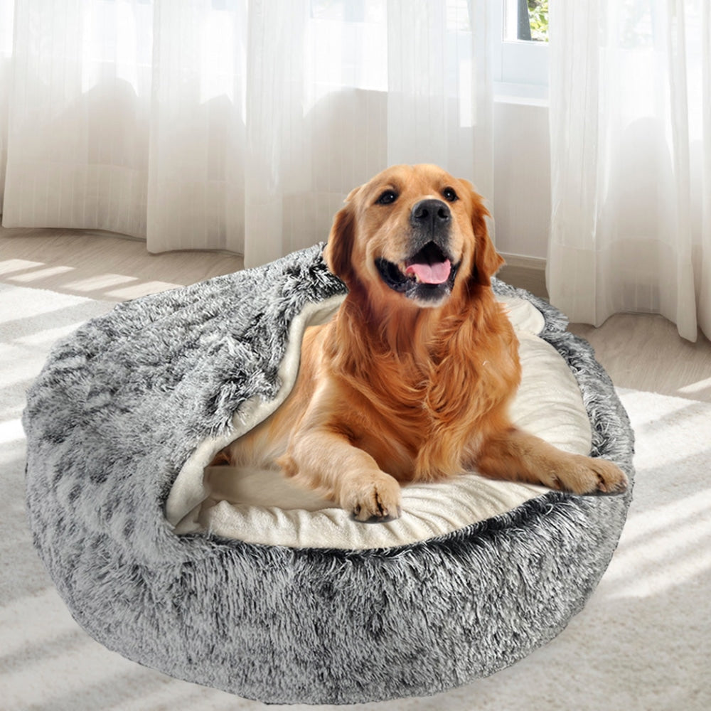 PaWz Pet Dog Calming Bed Warm Soft Plush Sleeping Removable Cover Washable XL Cares Fast shipping On sale