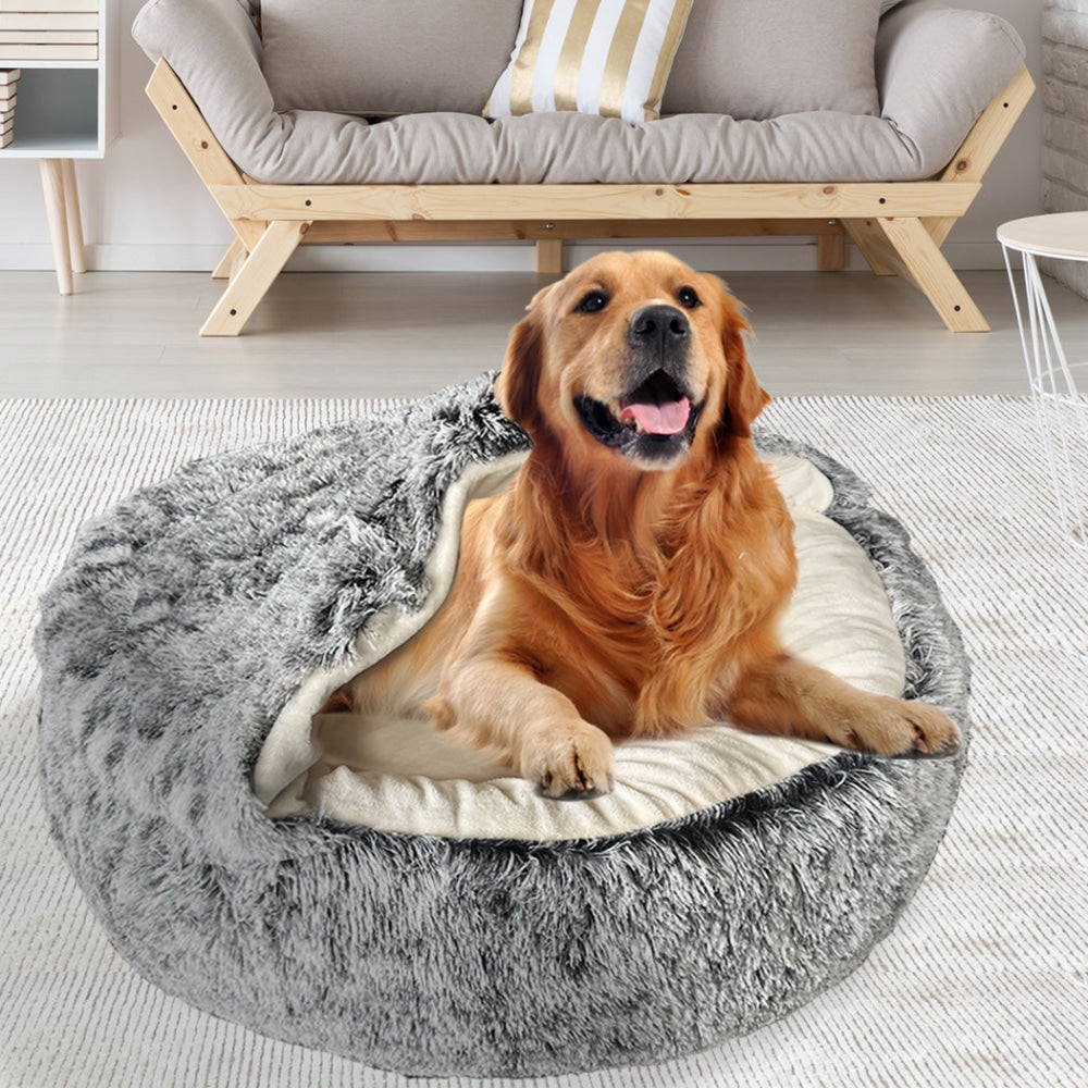 PaWz Pet Dog Calming Bed Warm Soft Plush Sleeping Removable Cover Washable XL Cares Fast shipping On sale