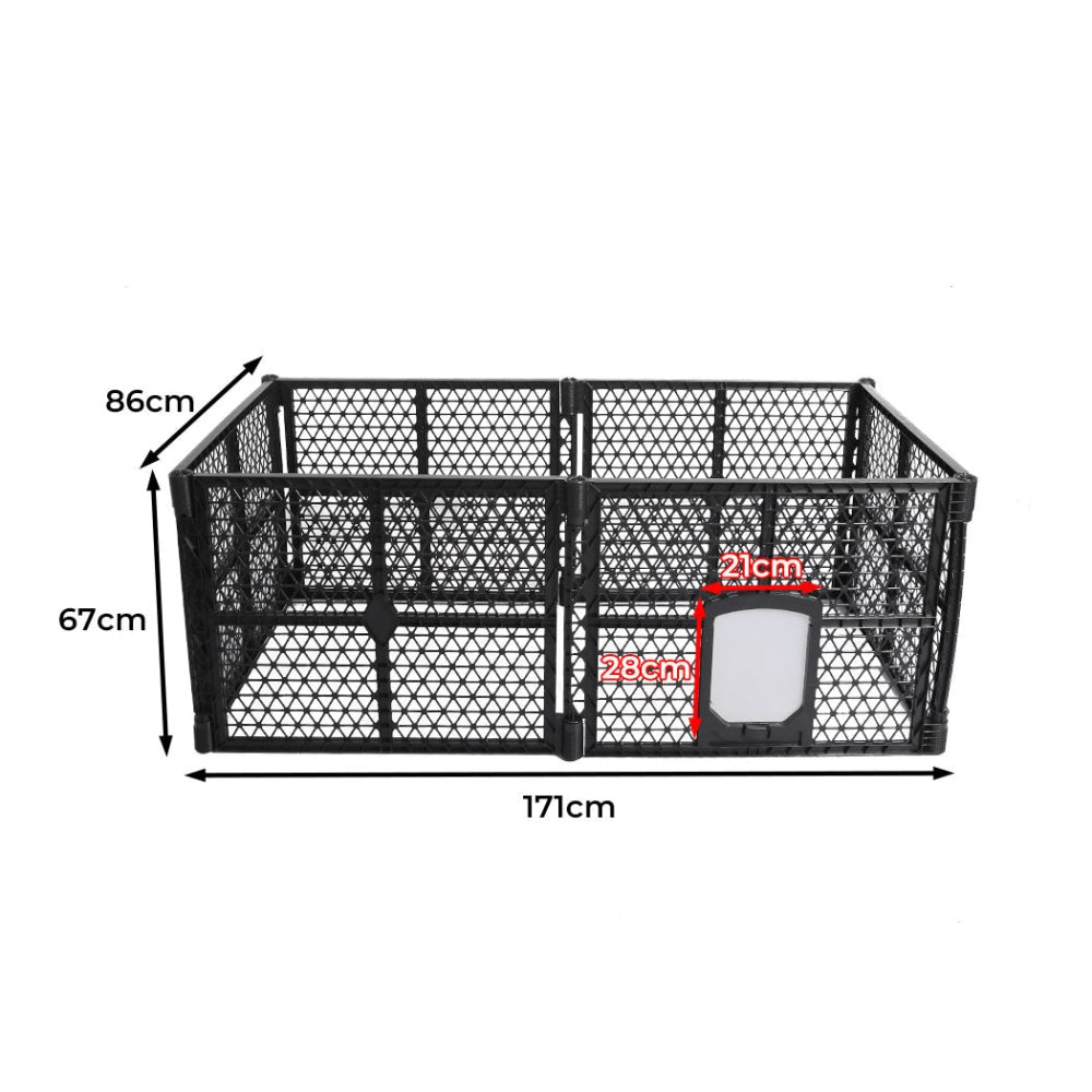 PaWz Pet Playpen Foldable Protable Dog Play Pens Plastic Garden Outdoor 6 Panels Cares Fast shipping On sale