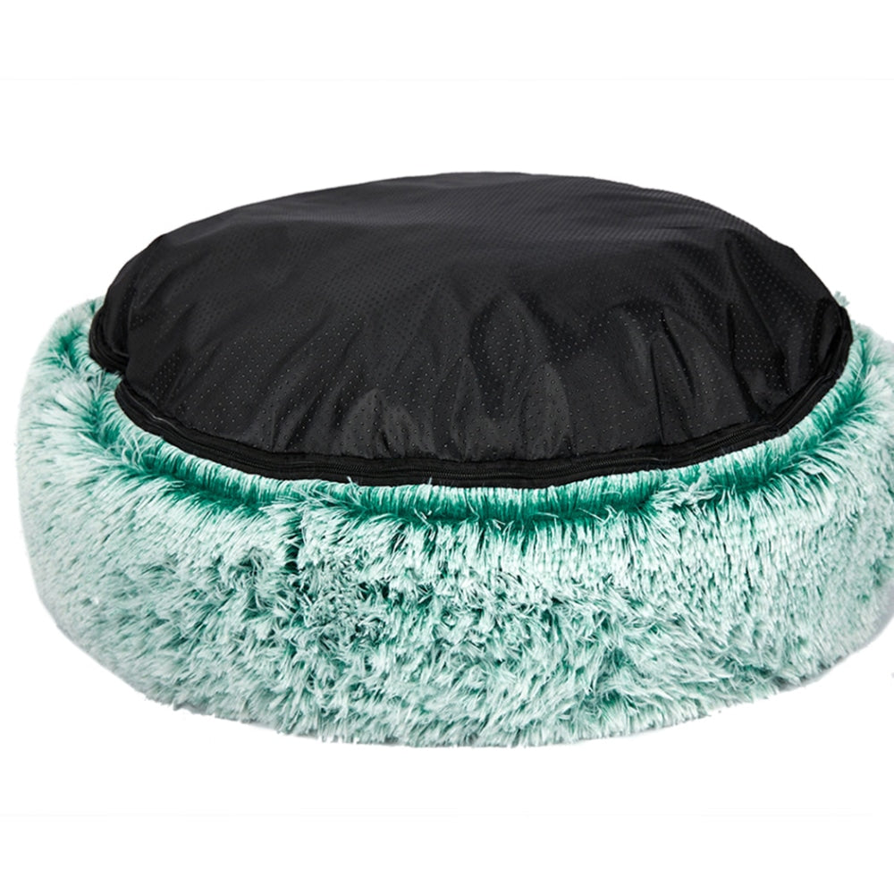 PaWz Replaceable Cover For Dog Calming Bed Donut Nest Soft Plush Kennel Teal L Cares Fast shipping On sale