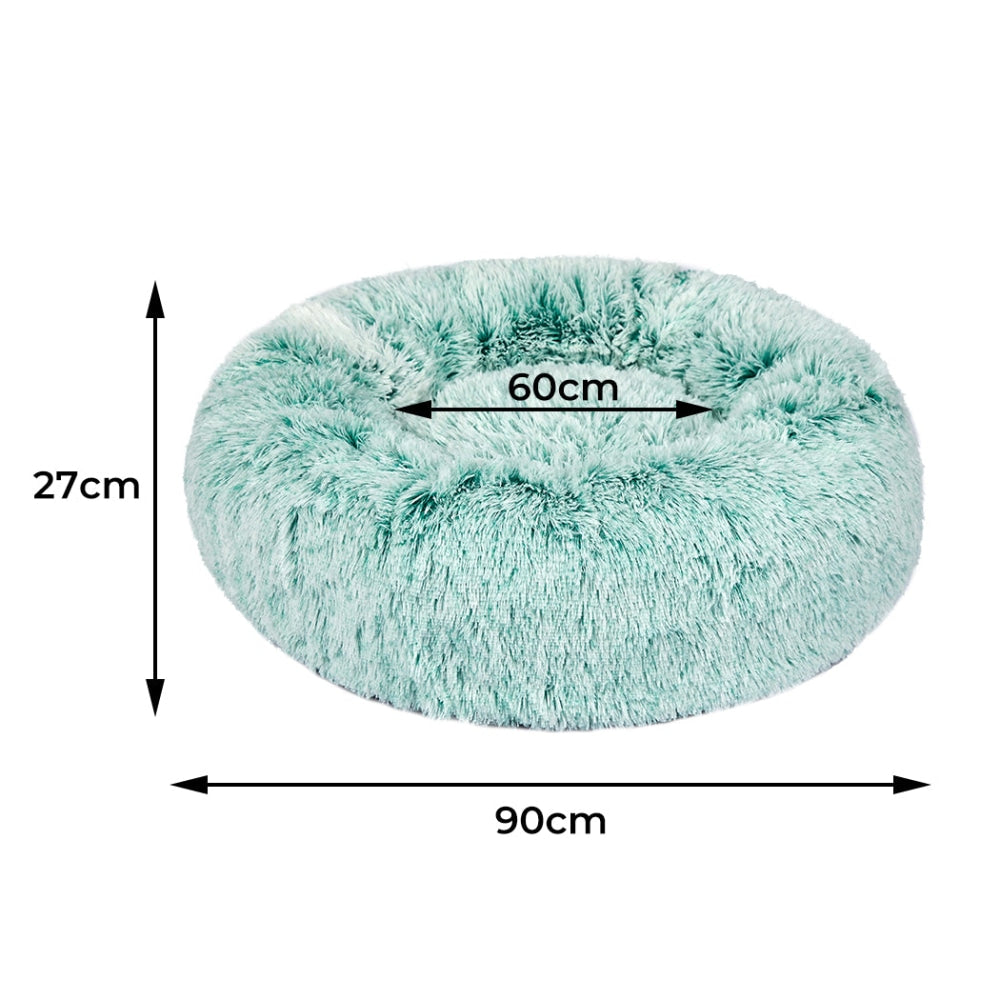 PaWz Replaceable Cover For Dog Calming Bed Donut Nest Soft Plush Kennel Teal L Cares Fast shipping On sale