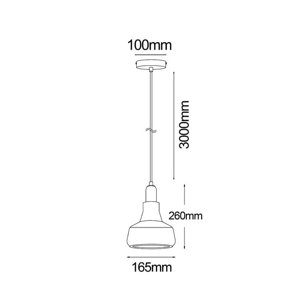 PENOLA Pendant Lamp Light Interior GU10 Smoke Glass Dome OD165mm Fast shipping On sale