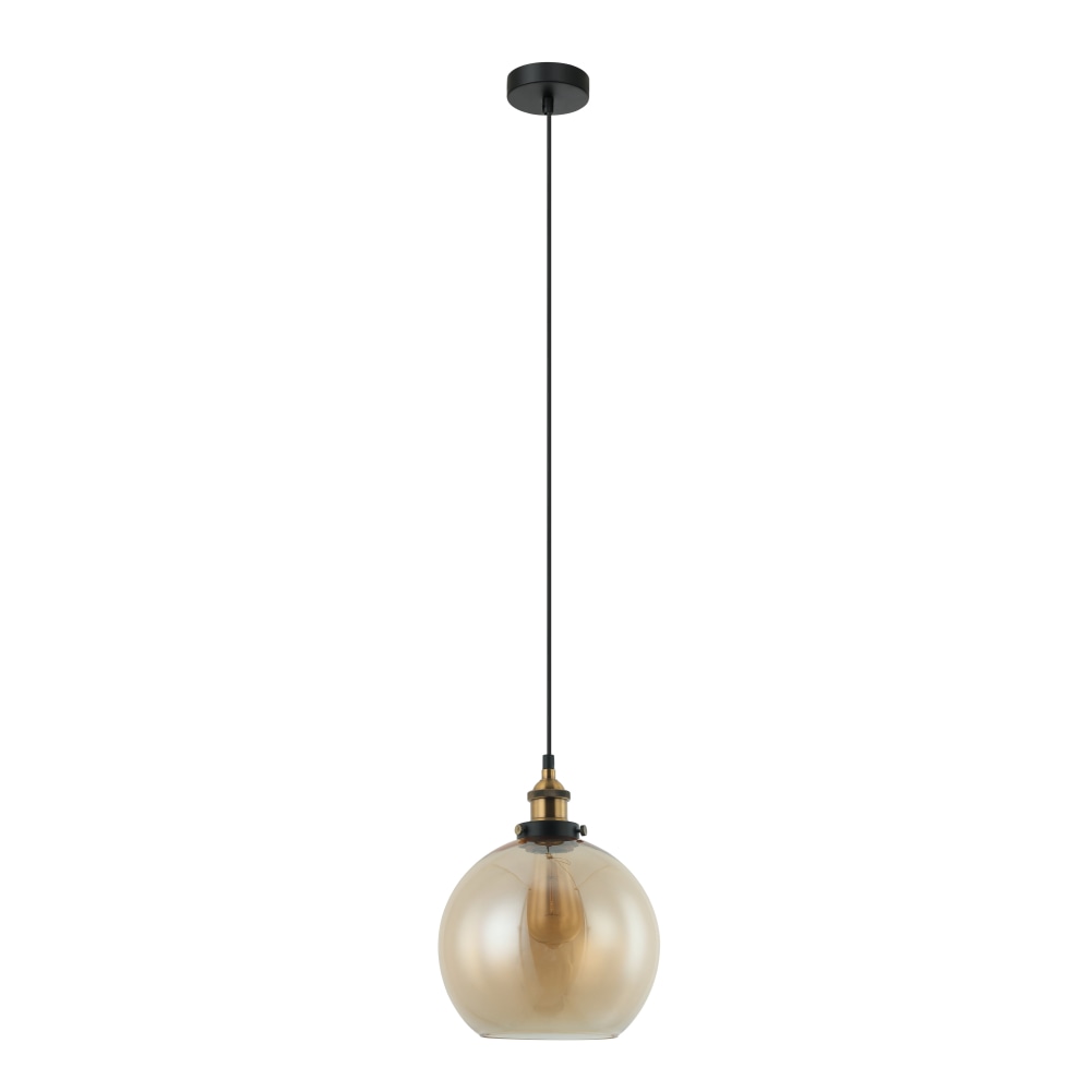 PESINI Pendant Lamp Light Interior ES 40W Amber Wine Glass with Antique Brass Highlight Fast shipping On sale