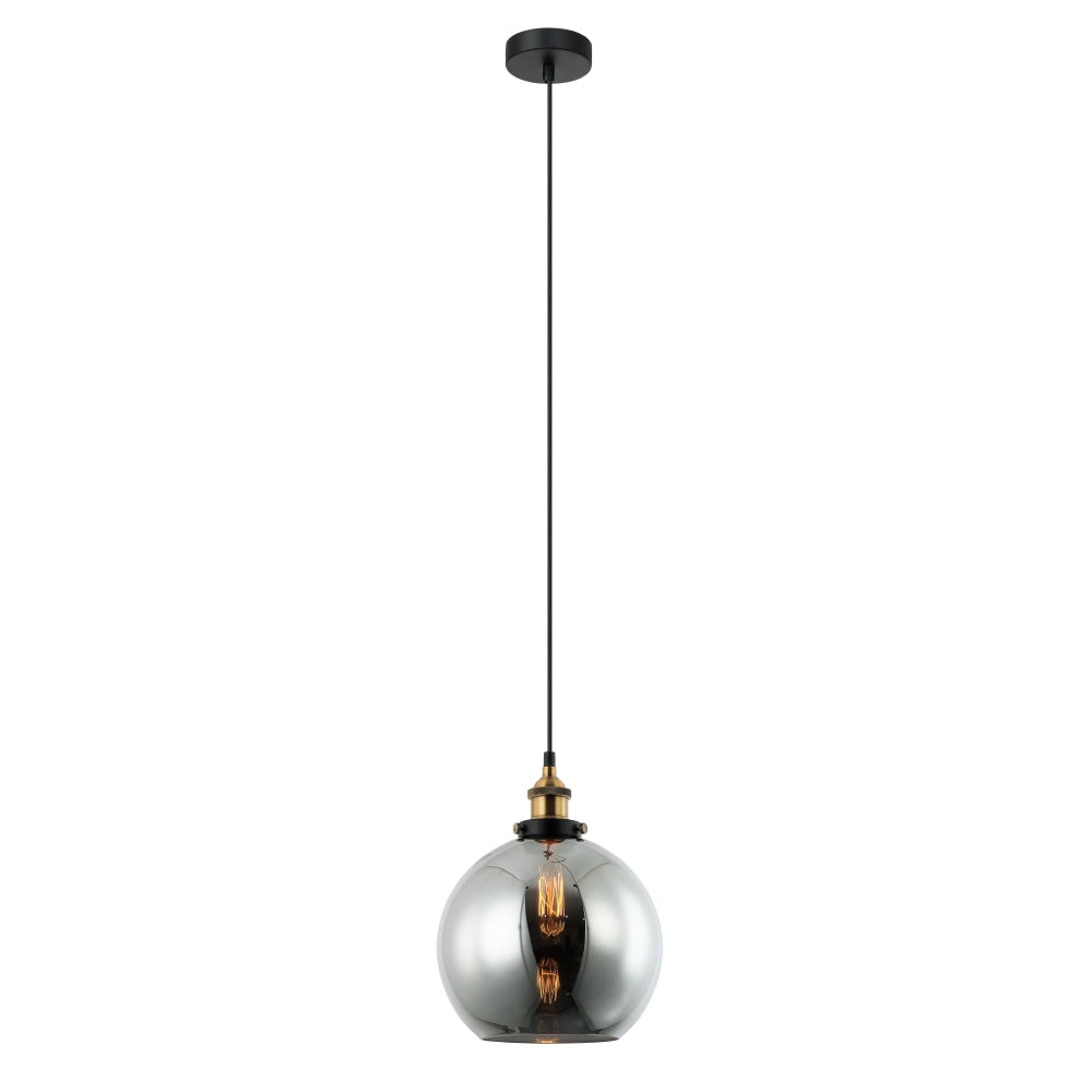 PESINI Pendant Lamp Light Interior ES 40W Black Smoke Wine Glass Antique Brass Highlight Fast shipping On sale