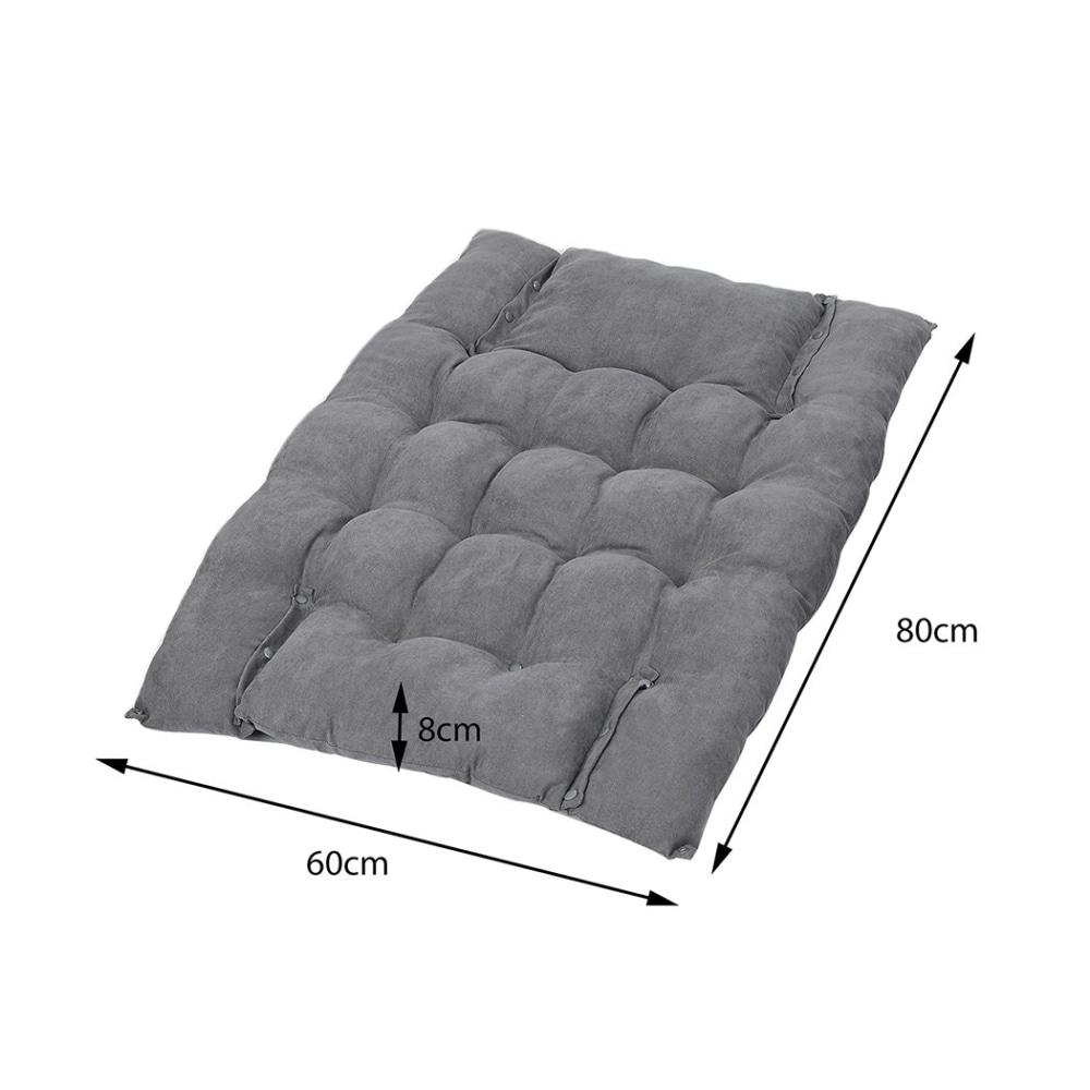 Pet Bed 2 Way Use Dog Cat Soft Warm Calming Mat Sleeping Kennel Sofa Grey M Supplies Fast shipping On sale