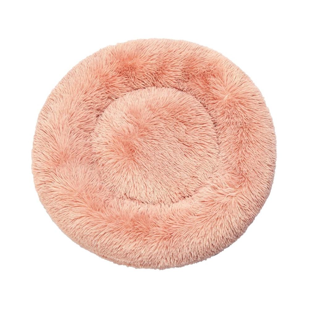 Pet Bed Cat Dog Donut Nest Calming Kennel Cave Deep Sleeping Pink XXL Supplies Fast shipping On sale