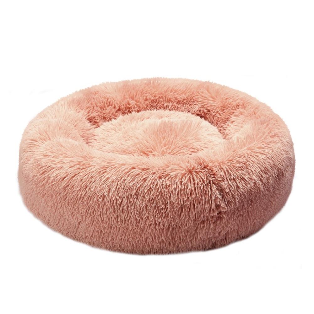 Pet Bed Cat Dog Donut Nest Calming Kennel Cave Deep Sleeping Pink XXL Supplies Fast shipping On sale
