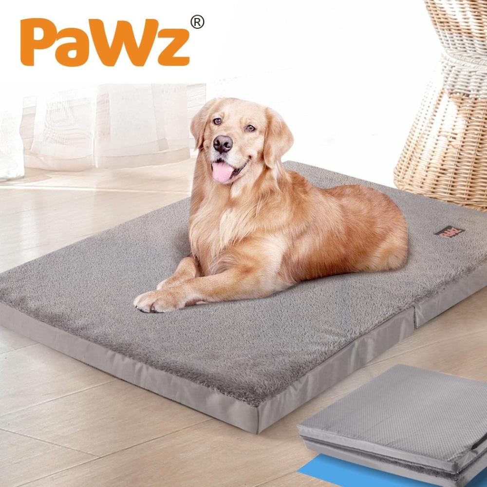 Pet Bed Foldable Dog Puppy Beds Cushion Pad Pads Soft Plush Black M Supplies Fast shipping On sale