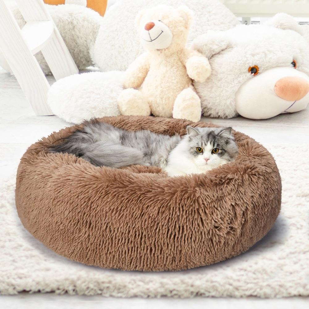 Pet Bed Mattress Dog Beds Bedding Cat Pad Mat Cushion Winter M Brown Supplies Fast shipping On sale