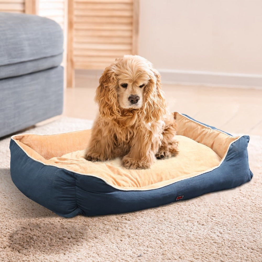 Pet Bed Mattress Dog Cat Pad Mat Puppy Cushion Soft Warm Washable 2XL Blue Supplies Fast shipping On sale