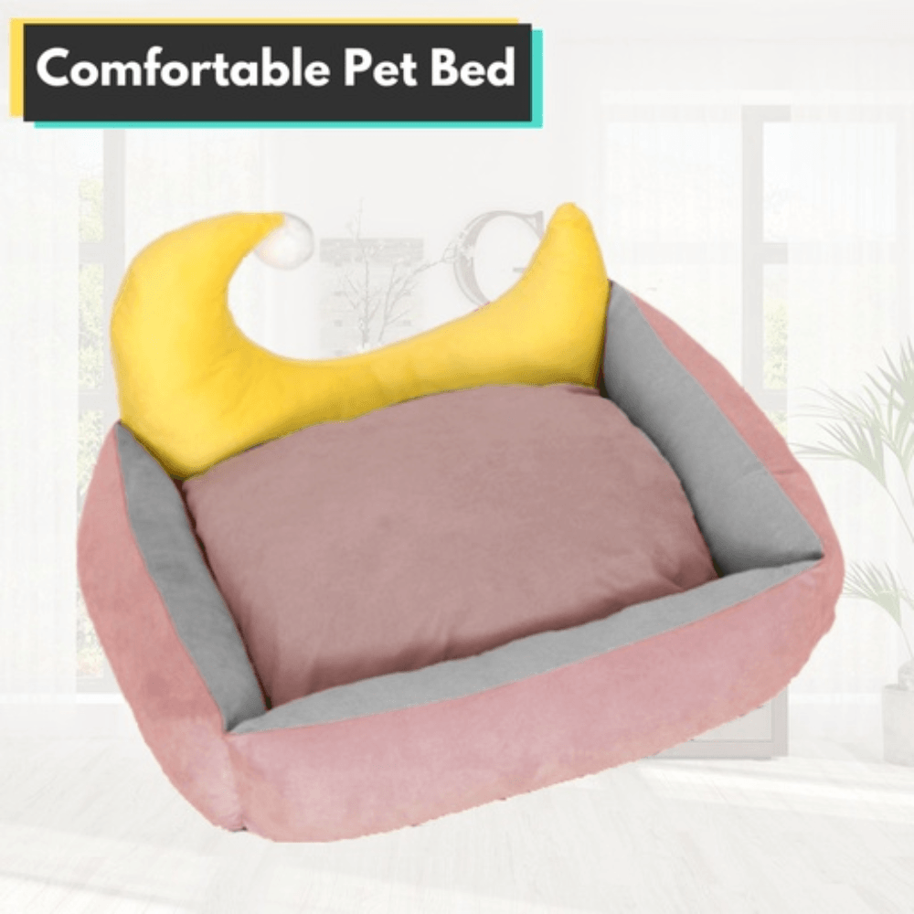 Pet Bed Moon Design Plush Washable Large Green Dog Cares Fast shipping On sale