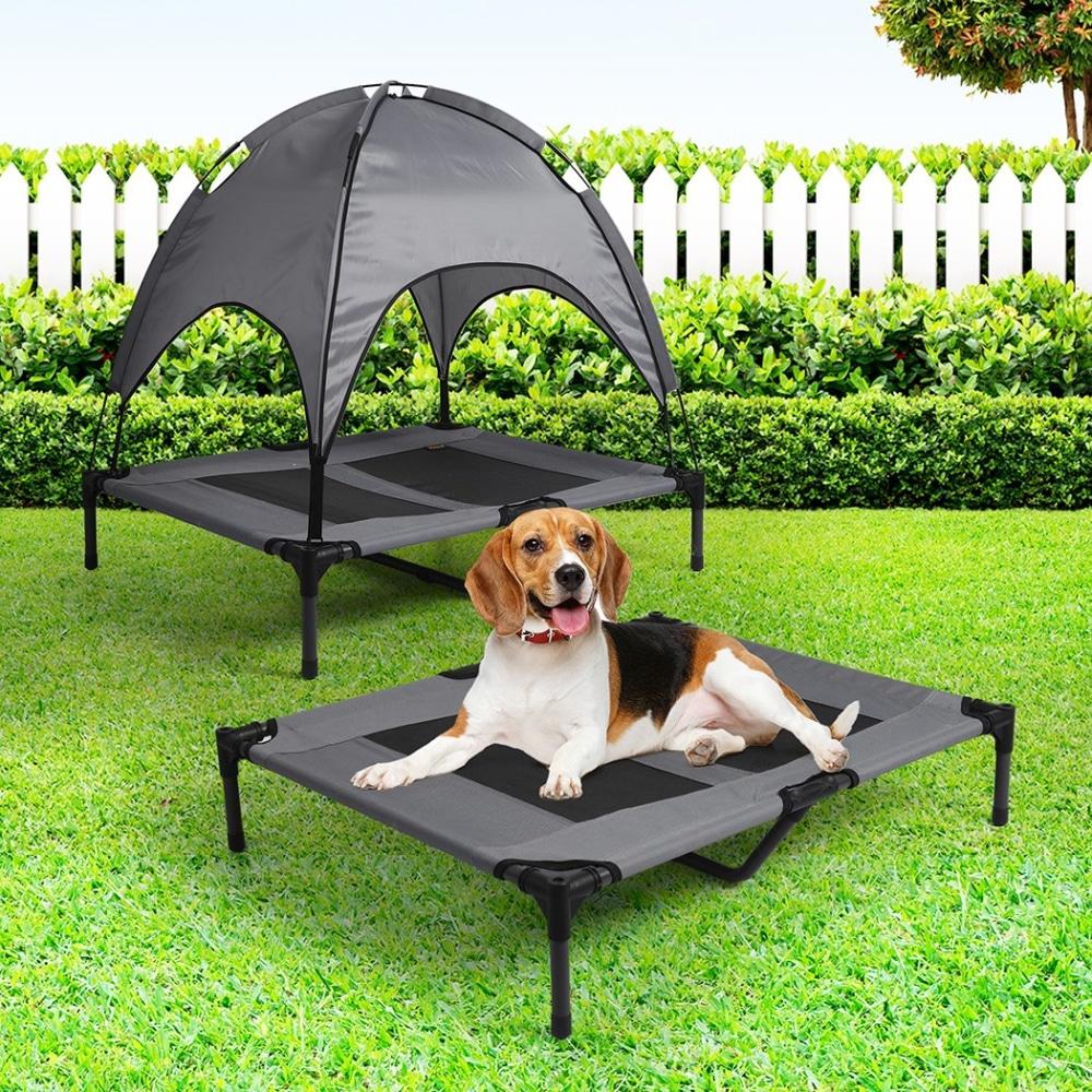 Pet Trampoline Bed Dog Cat Elevated Hammock With Canopy Raised Heavy Duty L Supplies Fast shipping On sale
