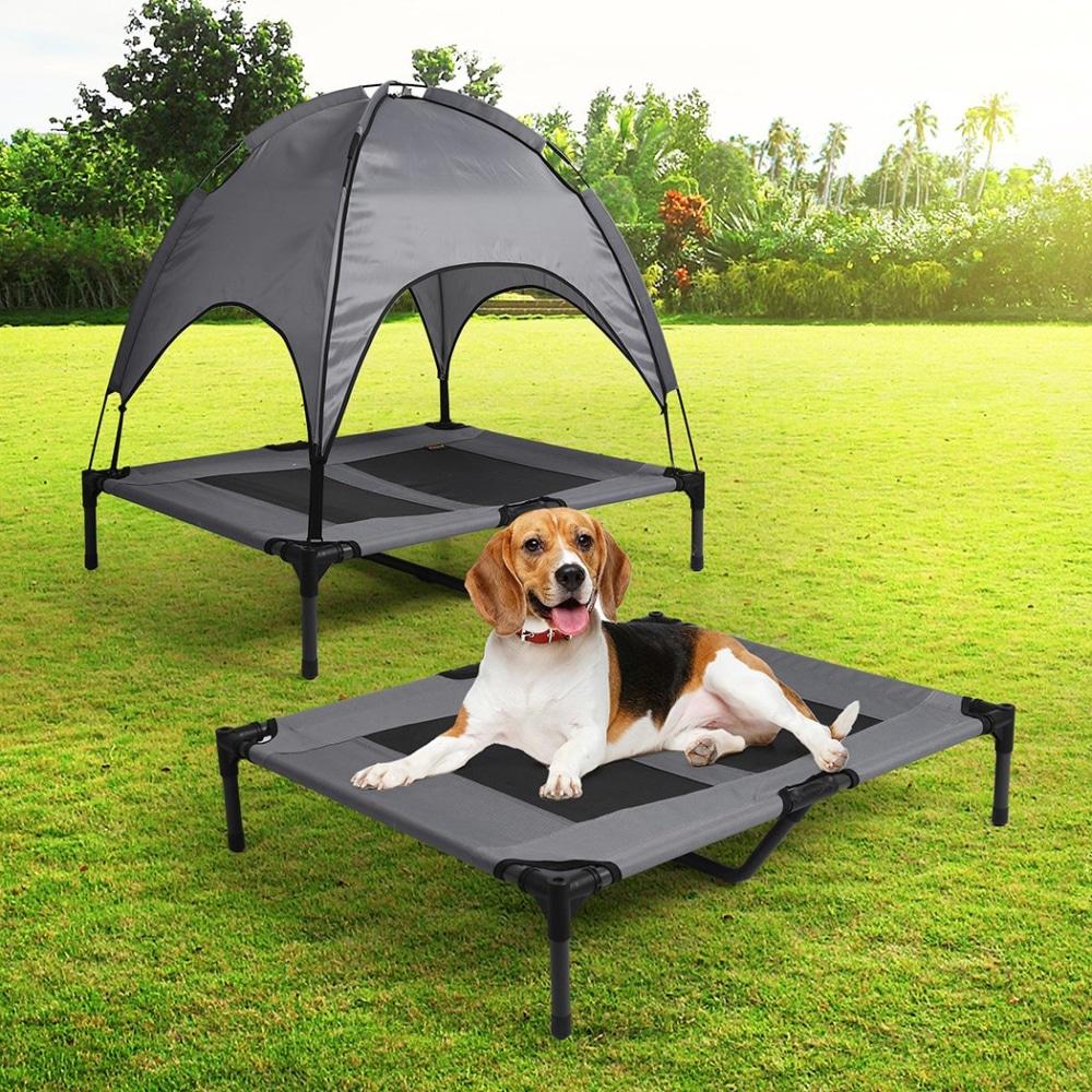 Pet Trampoline Bed Dog Cat Elevated Hammock With Canopy Raised Heavy Duty L Supplies Fast shipping On sale