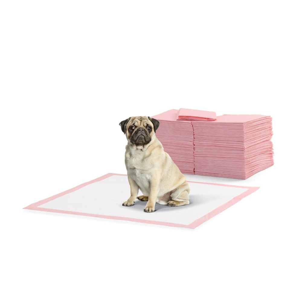 Pets 200 Pack Portably Potty Puppy Training Pads - Pink Dog Cares Fast shipping On sale