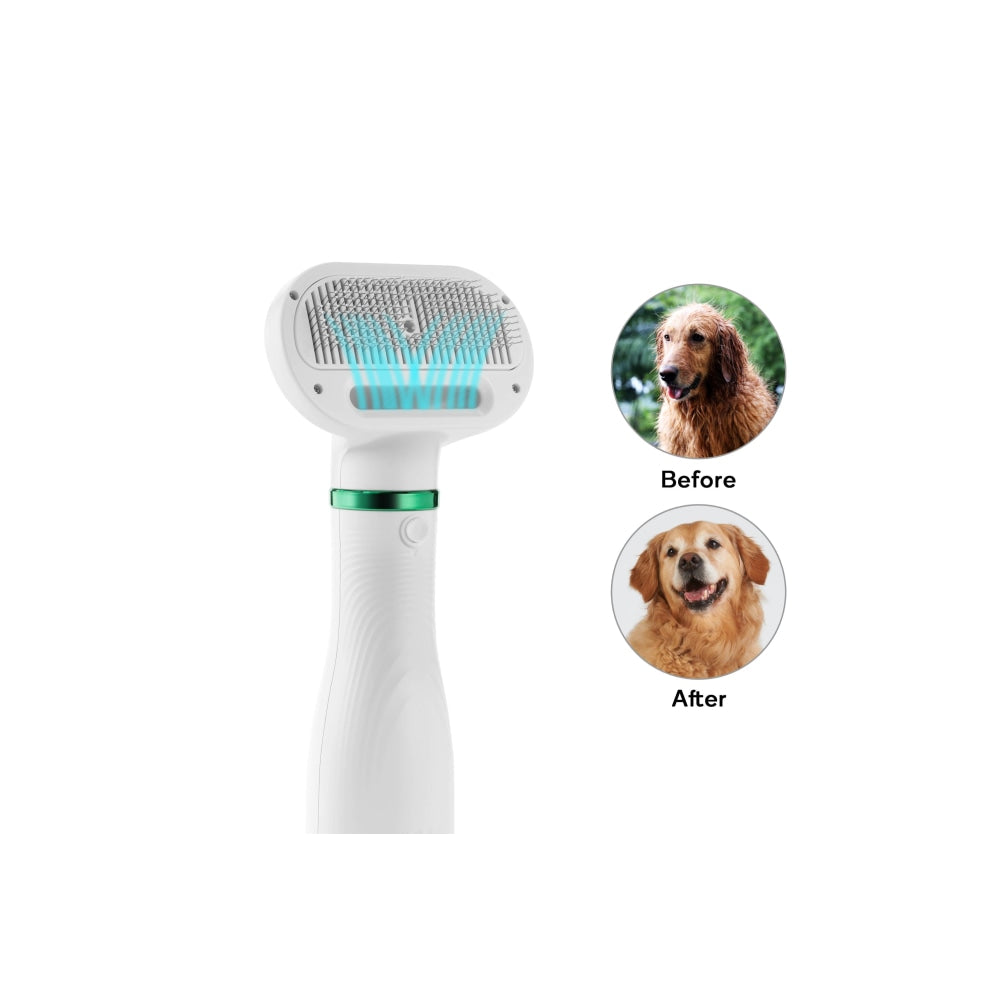 Pets Grooming 2-In-1 Hair Dryer with Slicker Brush Dog Cares Fast shipping On sale