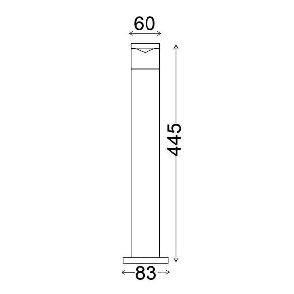 PHARE Garden Bollard Light GU10 Round Stainless Steel 316 IP54 H435mm Low Glare Fast shipping On sale