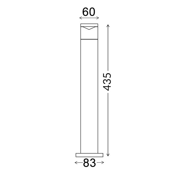 PHARE Garden Bollard Light MR16 Round Stainless Steel 316 IP54 H435mm Low Glare Fast shipping On sale