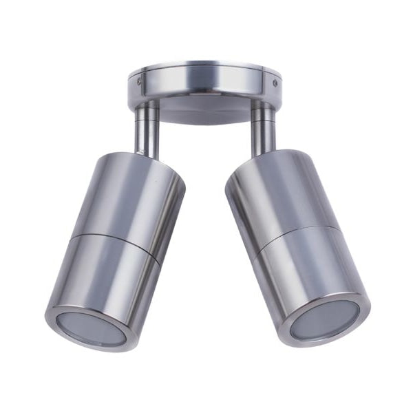 Pillar Light Double Adjustable 12V MR16 Titanium IP65 Round Back Plate Fast shipping On sale