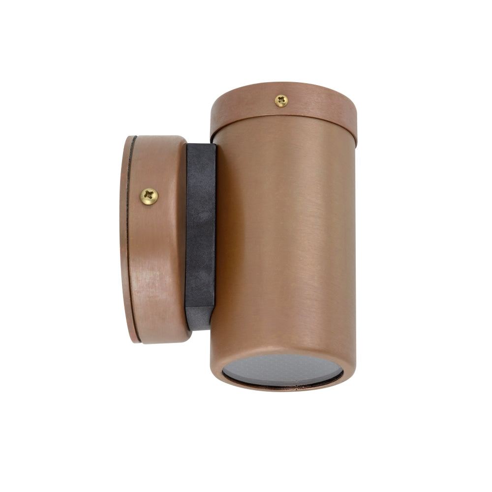 Pillar Light Fixed GU10 Aged Copper IP54 Round Back Plate Anti-Glare Fast shipping On sale