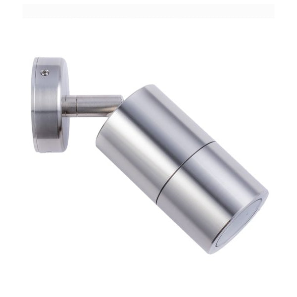 Pillar Light Single Adjustable 12V MR16 Stainless Steel 316 IP65 Round Back Plate Fast shipping On sale