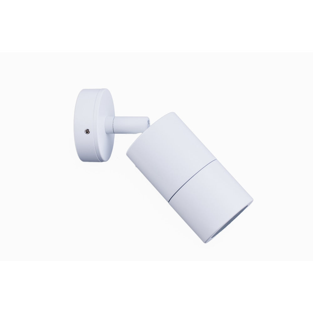 Pillar Light Single Adjustable GU10 White IP65 Round Back Plate Fast shipping On sale