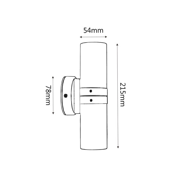 Pillar Light Up/Down 12V MR16 Aged Copper IP65 Round Back Plate Anti-Glare Fast shipping On sale