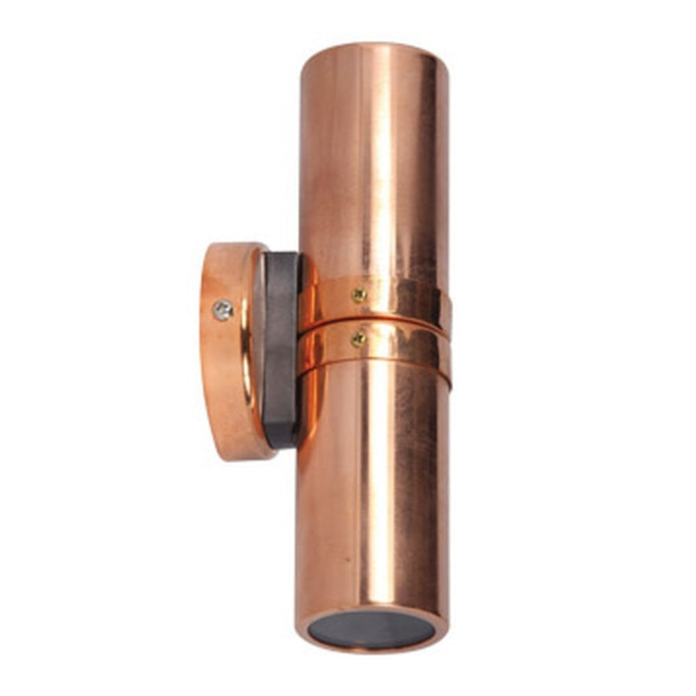 Pillar Light Up/Down 12V MR16 Copper IP65 Round Back Plate Anti-Glare Fast shipping On sale